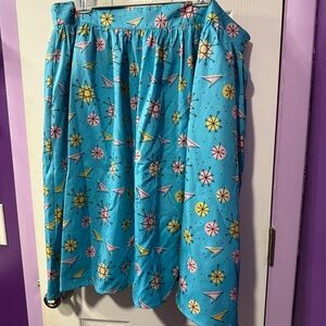 Sourpuss Clothing Retro Atomic Patterned Skirt